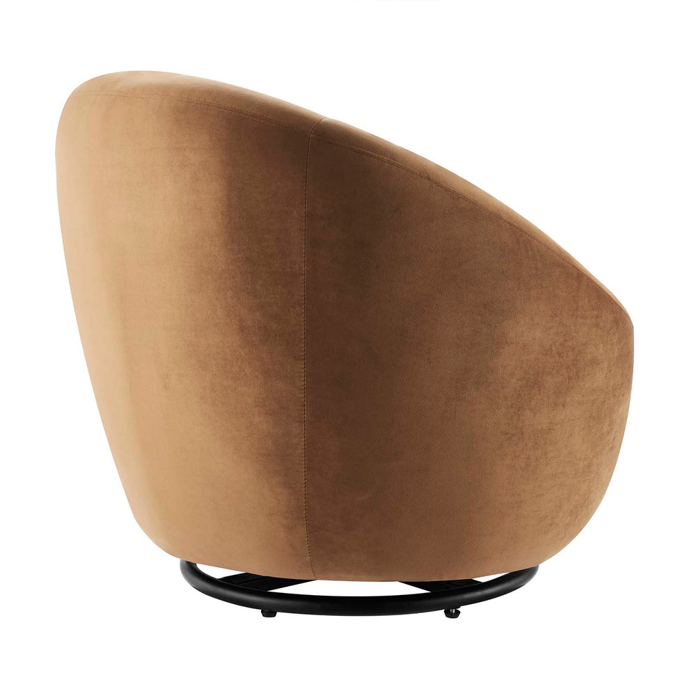 Buttercup Performance Velvet Performance Velvet Swivel Chair By Modway - EEI-5007 | Armchairs | Modishstore - 4