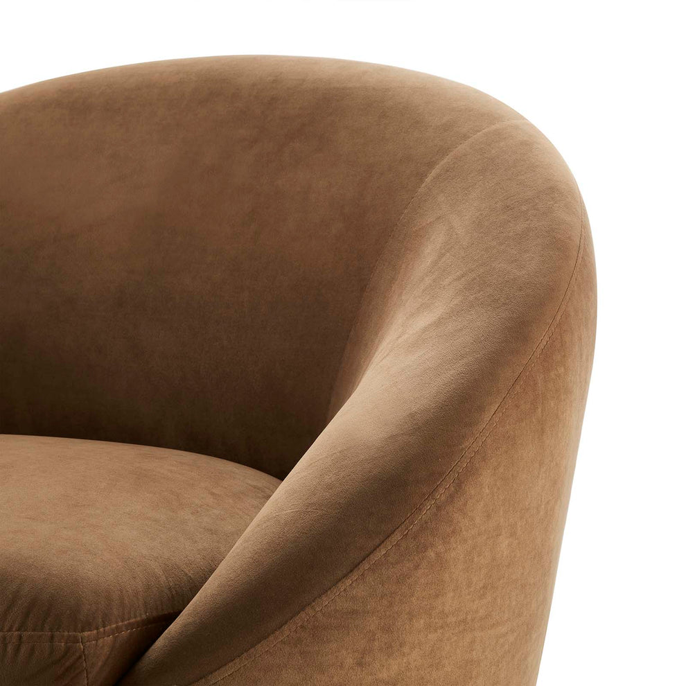 Buttercup Performance Velvet Performance Velvet Swivel Chair By Modway - EEI-5007 | Armchairs | Modishstore - 5
