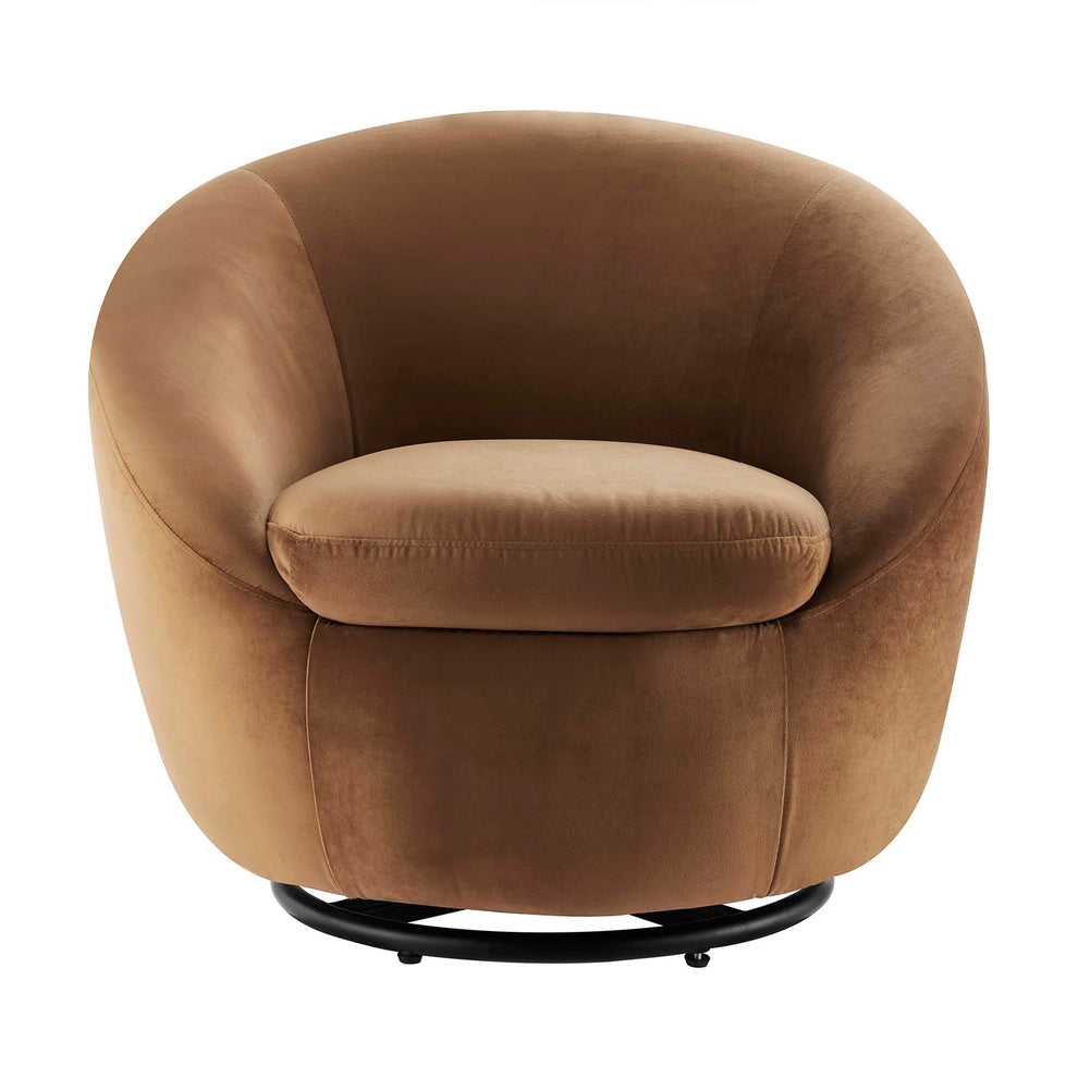 Buttercup Performance Velvet Performance Velvet Swivel Chair By Modway - EEI-5007 | Armchairs | Modishstore - 6