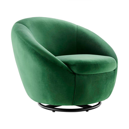 Buttercup Performance Velvet Performance Velvet Swivel Chair By Modway - EEI-5007 | Armchairs | Modishstore - 8