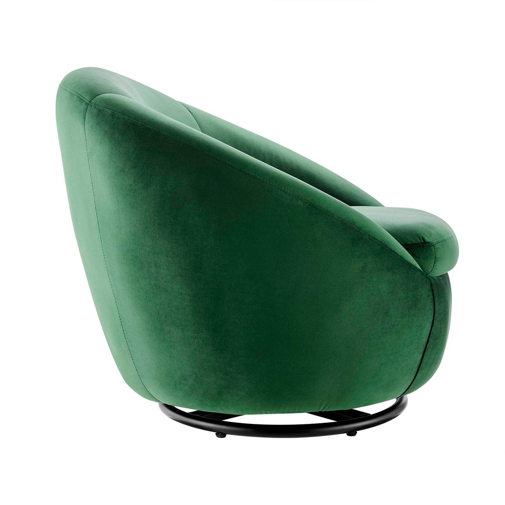 Buttercup Performance Velvet Performance Velvet Swivel Chair By Modway - EEI-5007 | Armchairs | Modishstore - 9