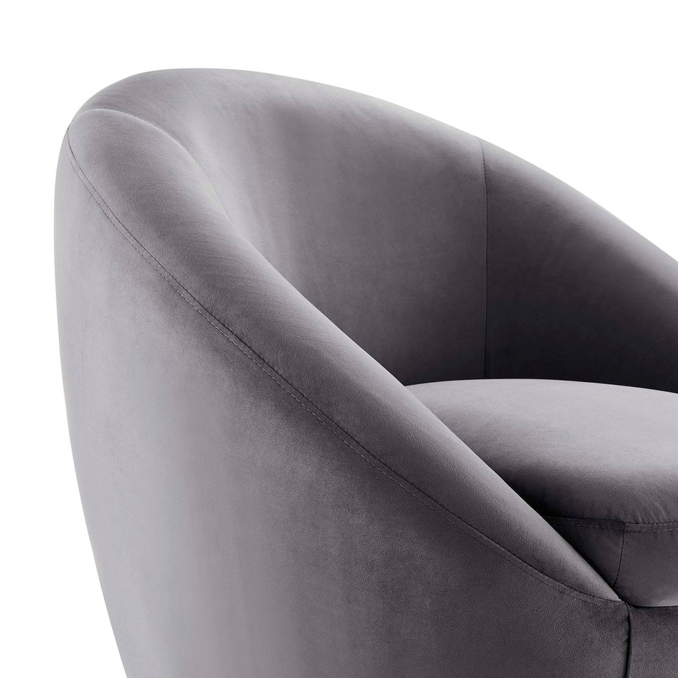 Buttercup Performance Velvet Performance Velvet Swivel Chair By Modway - EEI-5007 | Armchairs | Modishstore - 18