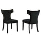 Curve Performance Velvet Dining Chairs - Set of 2 By Modway - EEI-5008 | Dining Chairs | Modishstore - 2