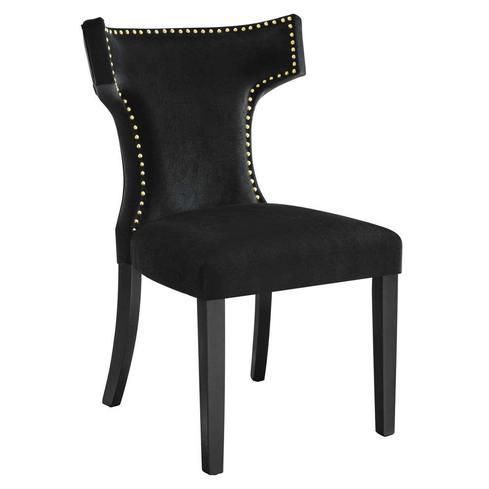Curve Performance Velvet Dining Chairs - Set of 2 By Modway - EEI-5008 | Dining Chairs | Modishstore - 6