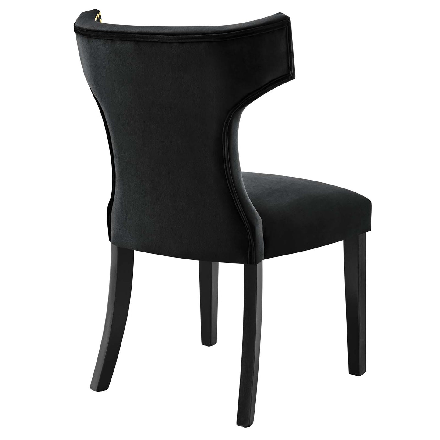 Curve Performance Velvet Dining Chairs - Set of 2 By Modway - EEI-5008 | Dining Chairs | Modishstore - 4