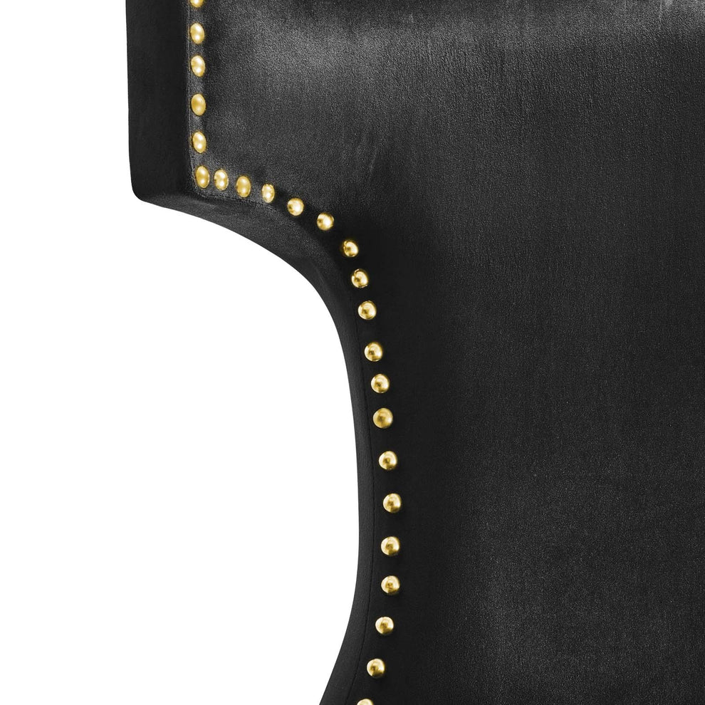 Curve Performance Velvet Dining Chairs - Set of 2 By Modway - EEI-5008 | Dining Chairs | Modishstore - 9