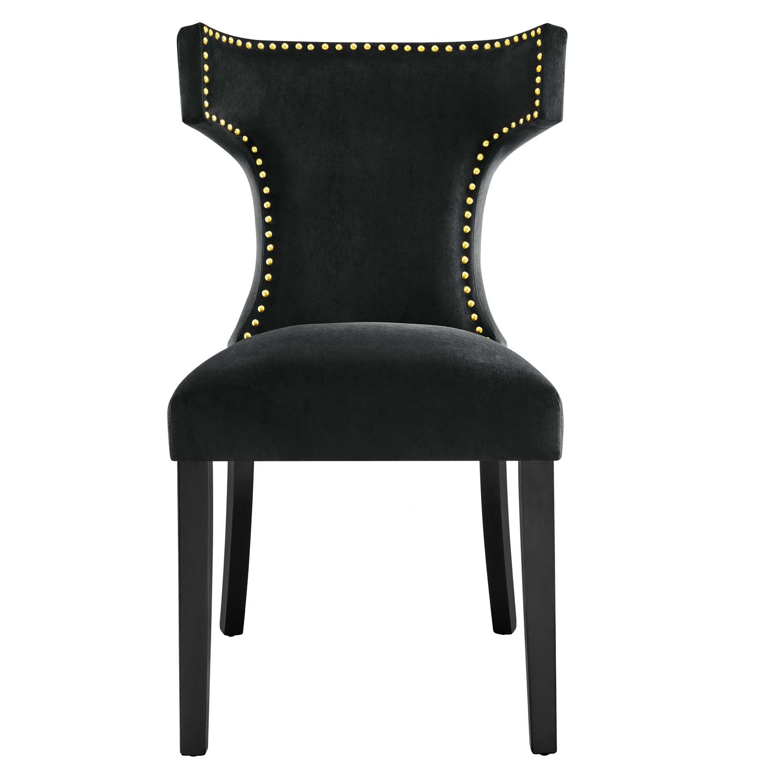 Curve Performance Velvet Dining Chairs - Set of 2 By Modway - EEI-5008 | Dining Chairs | Modishstore - 5