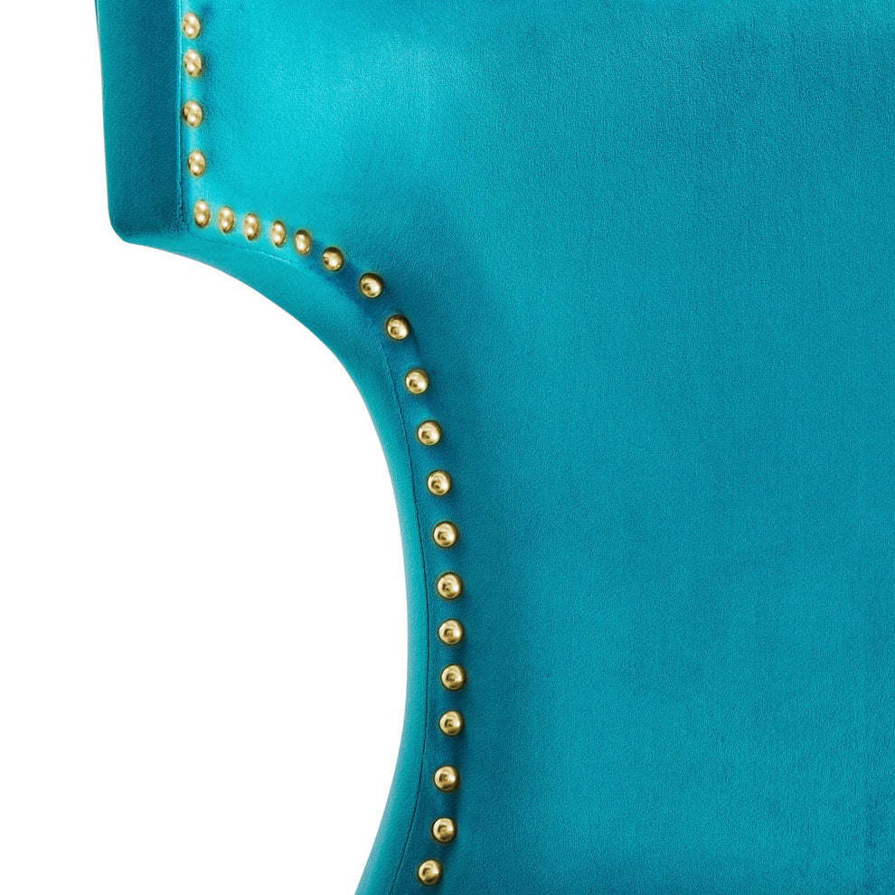 Curve Performance Velvet Dining Chairs - Set of 2 By Modway - EEI-5008 | Dining Chairs | Modishstore - 89
