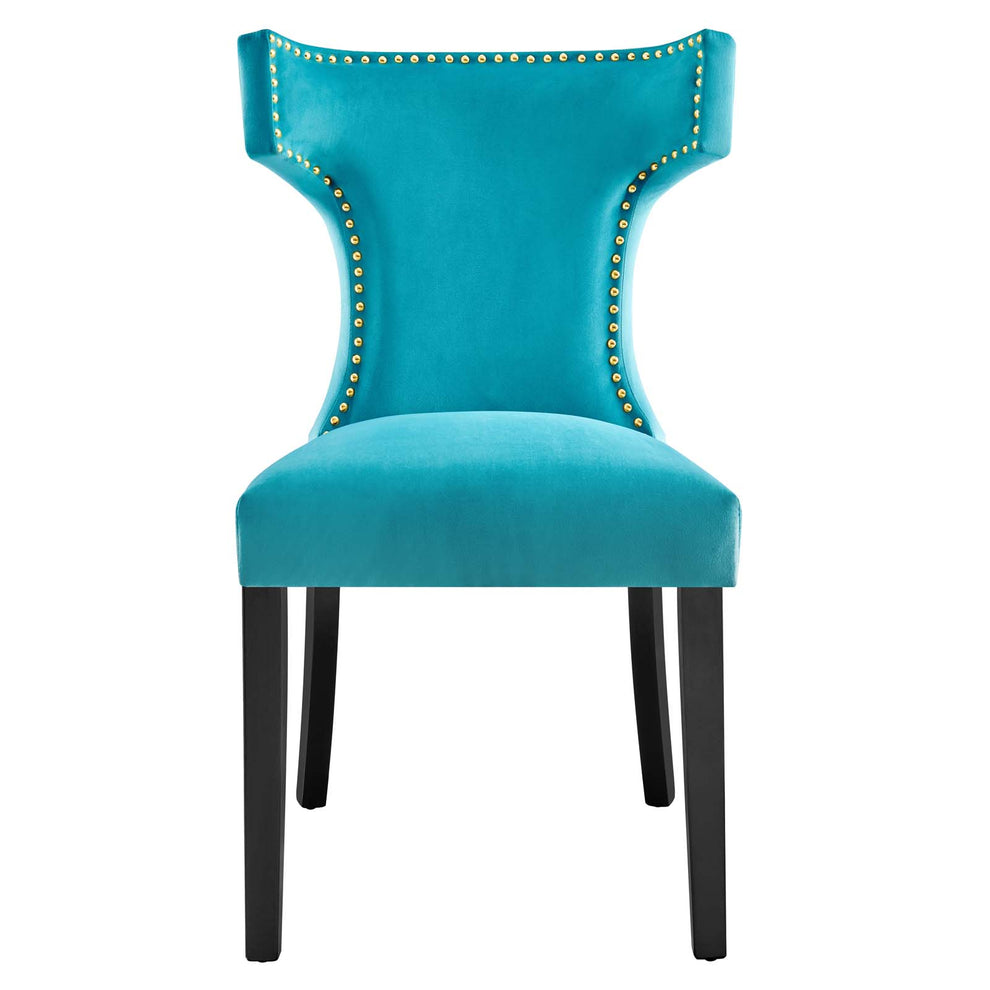 Curve Performance Velvet Dining Chairs - Set of 2 By Modway - EEI-5008 | Dining Chairs | Modishstore - 41