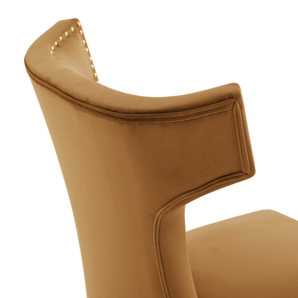 Curve Performance Velvet Dining Chairs - Set of 2 By Modway - EEI-5008 | Dining Chairs | Modishstore - 80