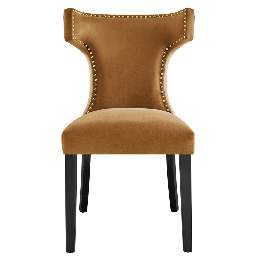 Curve Performance Velvet Dining Chairs - Set of 2 By Modway - EEI-5008 | Dining Chairs | Modishstore - 49