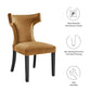 Curve Performance Velvet Dining Chairs - Set of 2 By Modway - EEI-5008 | Dining Chairs | Modishstore - 62