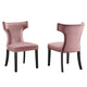 Curve Performance Velvet Dining Chairs - Set of 2 By Modway - EEI-5008 | Dining Chairs | Modishstore - 14