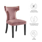 Curve Performance Velvet Dining Chairs - Set of 2 By Modway - EEI-5008 | Dining Chairs | Modishstore - 63