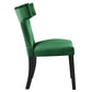 Curve Performance Velvet Dining Chairs - Set of 2 By Modway - EEI-5008 | Dining Chairs | Modishstore - 28