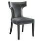 Curve Performance Velvet Dining Chairs - Set of 2 By Modway - EEI-5008 | Dining Chairs | Modishstore - 54