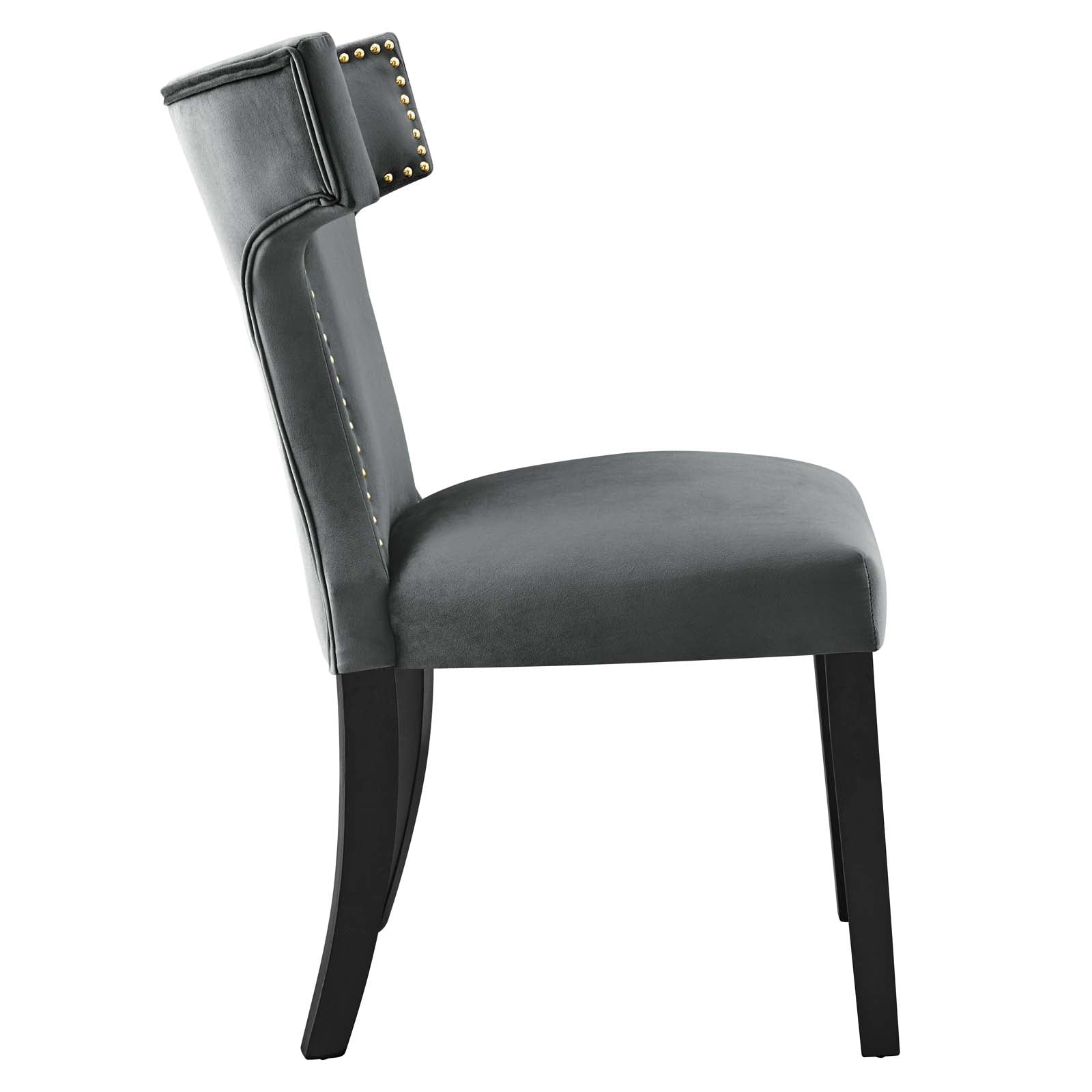 Curve Performance Velvet Dining Chairs - Set of 2 By Modway | Dining Chairs | Modishstore-21