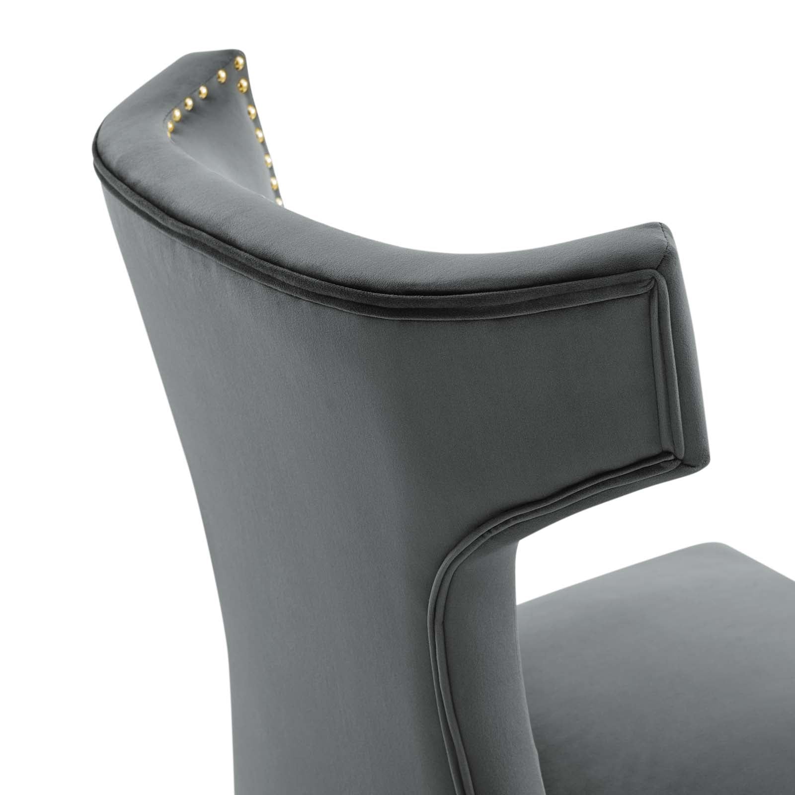 Curve Performance Velvet Dining Chairs - Set of 2 By Modway | Dining Chairs | Modishstore-75
