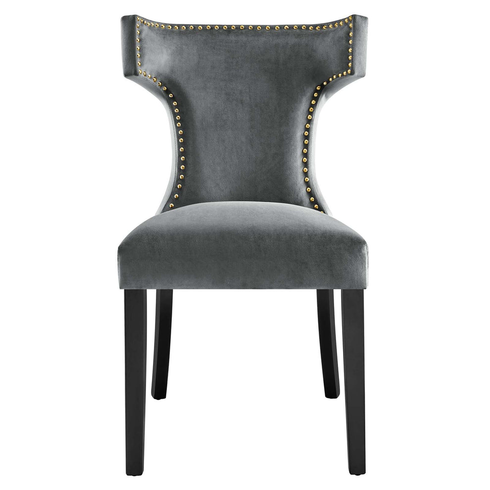Curve Performance Velvet Dining Chairs - Set of 2 By Modway - EEI-5008 | Dining Chairs | Modishstore - 43