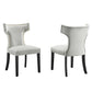Curve Performance Velvet Dining Chairs - Set of 2 By Modway - EEI-5008 | Dining Chairs | Modishstore - 12