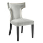 Curve Performance Velvet Dining Chairs - Set of 2 By Modway - EEI-5008 | Dining Chairs | Modishstore - 52