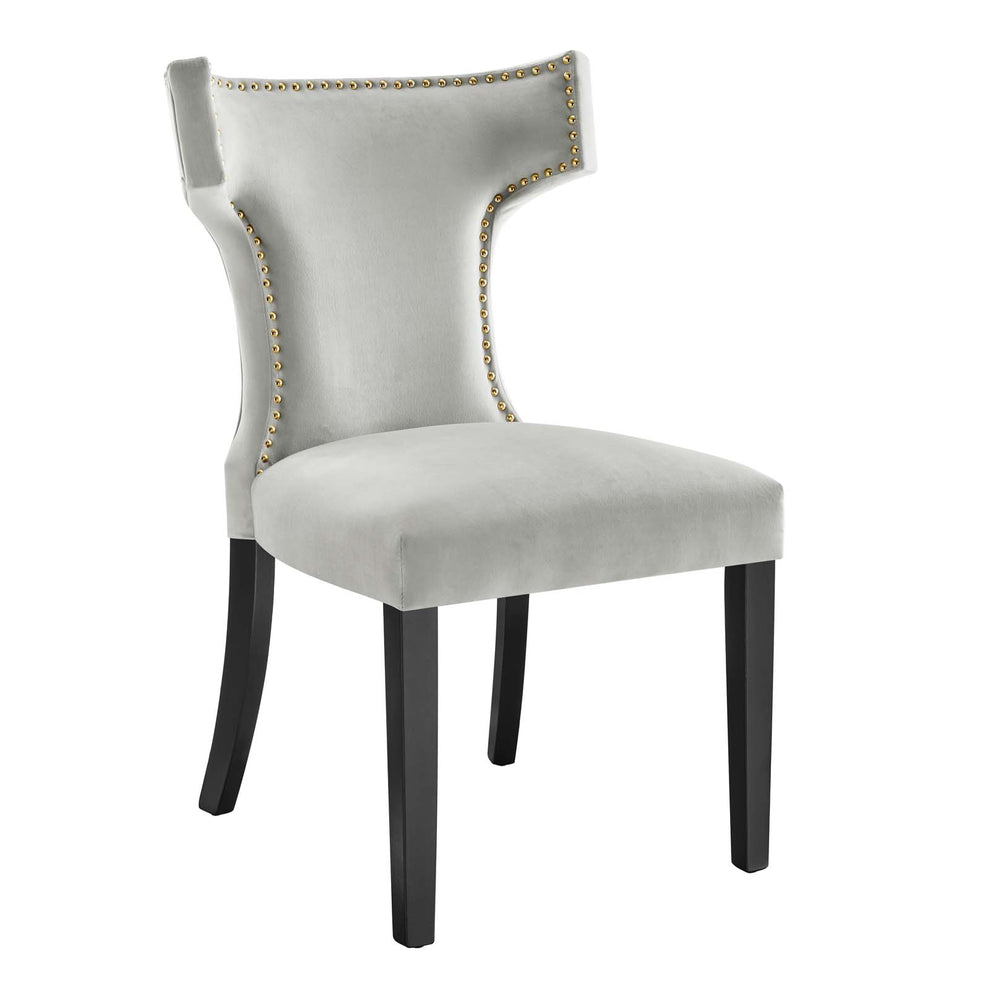 Curve Performance Velvet Dining Chairs - Set of 2 By Modway - EEI-5008 | Dining Chairs | Modishstore - 52