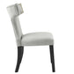 Curve Performance Velvet Dining Chairs - Set of 2 By Modway - EEI-5008 | Dining Chairs | Modishstore - 22