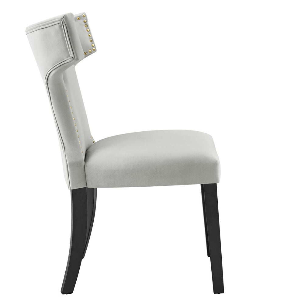 Curve Performance Velvet Dining Chairs - Set of 2 By Modway - EEI-5008 | Dining Chairs | Modishstore - 22
