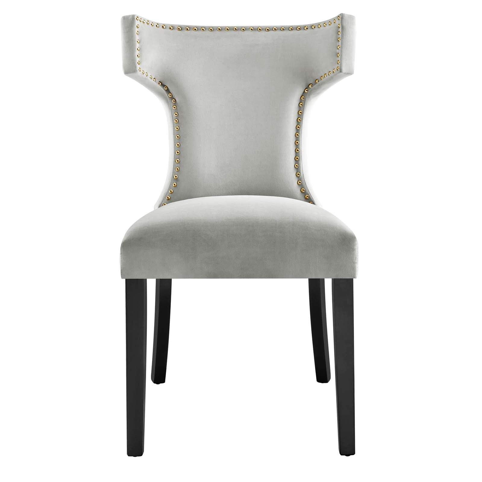 Curve Performance Velvet Dining Chairs - Set of 2 By Modway - EEI-5008 | Dining Chairs | Modishstore - 44