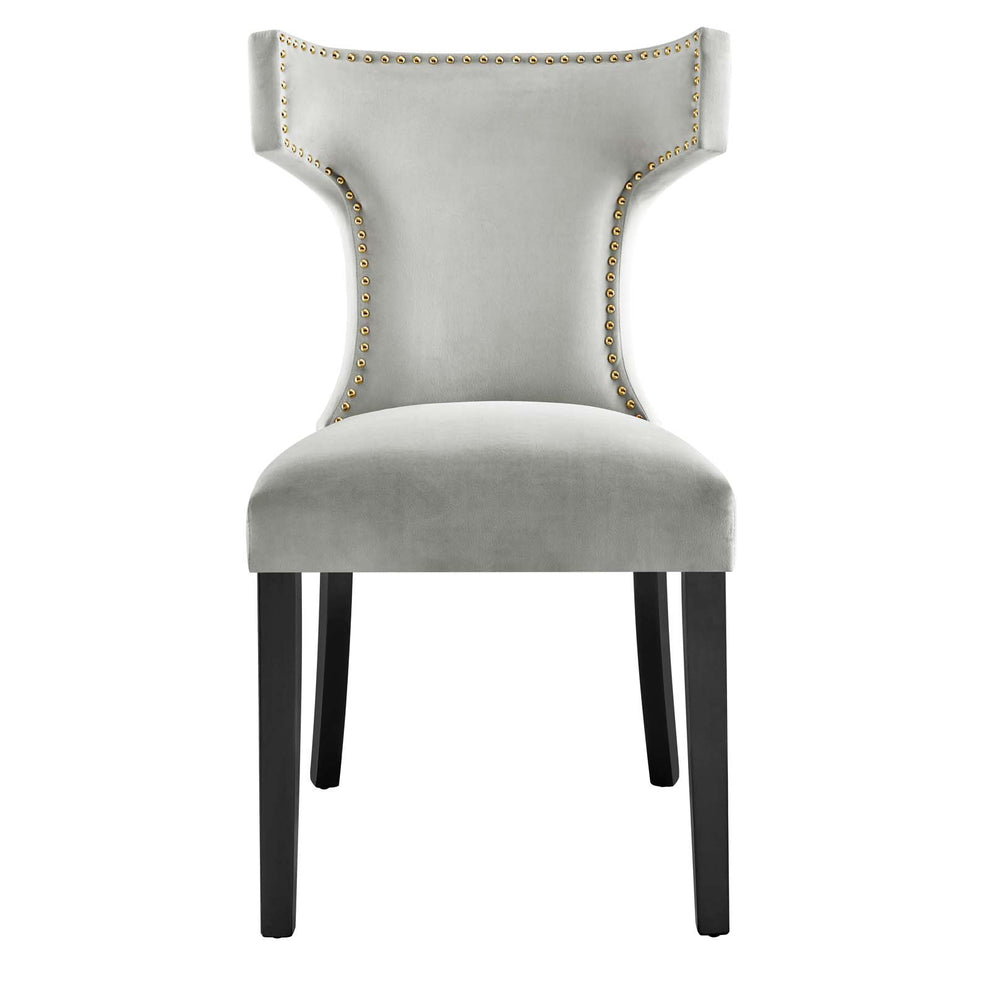 Curve Performance Velvet Dining Chairs - Set of 2 By Modway - EEI-5008 | Dining Chairs | Modishstore - 44