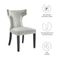 Curve Performance Velvet Dining Chairs - Set of 2 By Modway | Dining Chairs | Modishstore-66