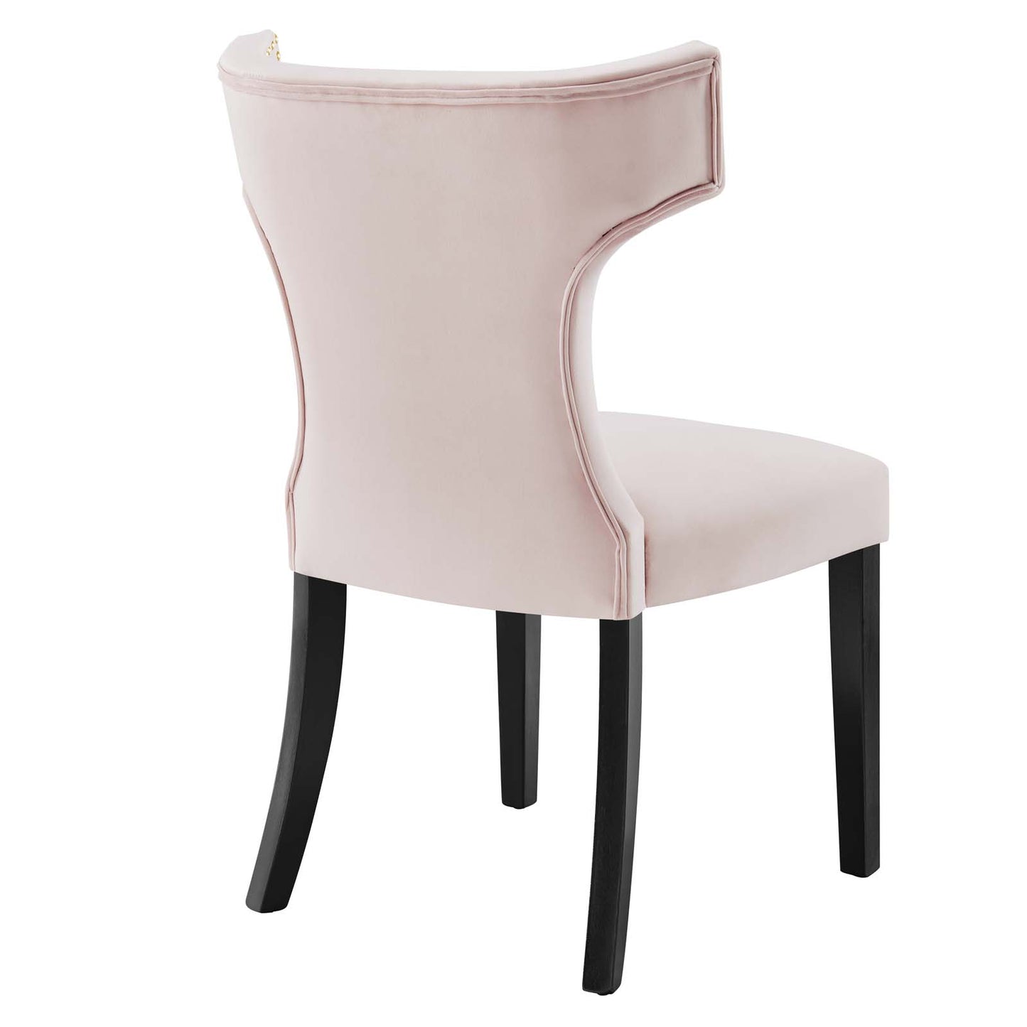 Curve Performance Velvet Dining Chairs - Set of 2 By Modway - EEI-5008 | Dining Chairs | Modishstore - 32