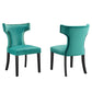 Curve Performance Velvet Dining Chairs - Set of 2 By Modway - EEI-5008 | Dining Chairs | Modishstore - 16