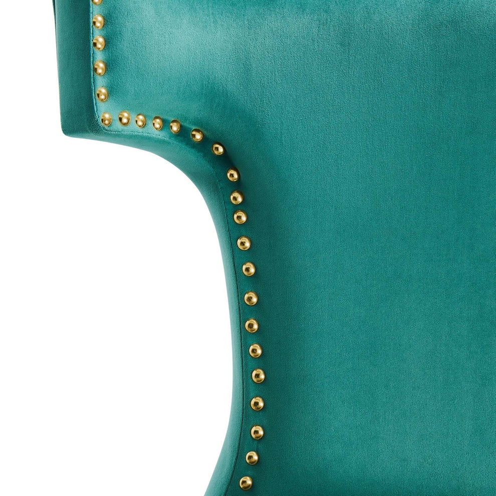 Curve Performance Velvet Dining Chairs - Set of 2 By Modway - EEI-5008 | Dining Chairs | Modishstore - 87