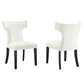 Curve Performance Velvet Dining Chairs - Set of 2 By Modway - EEI-5008 | Dining Chairs | Modishstore - 10