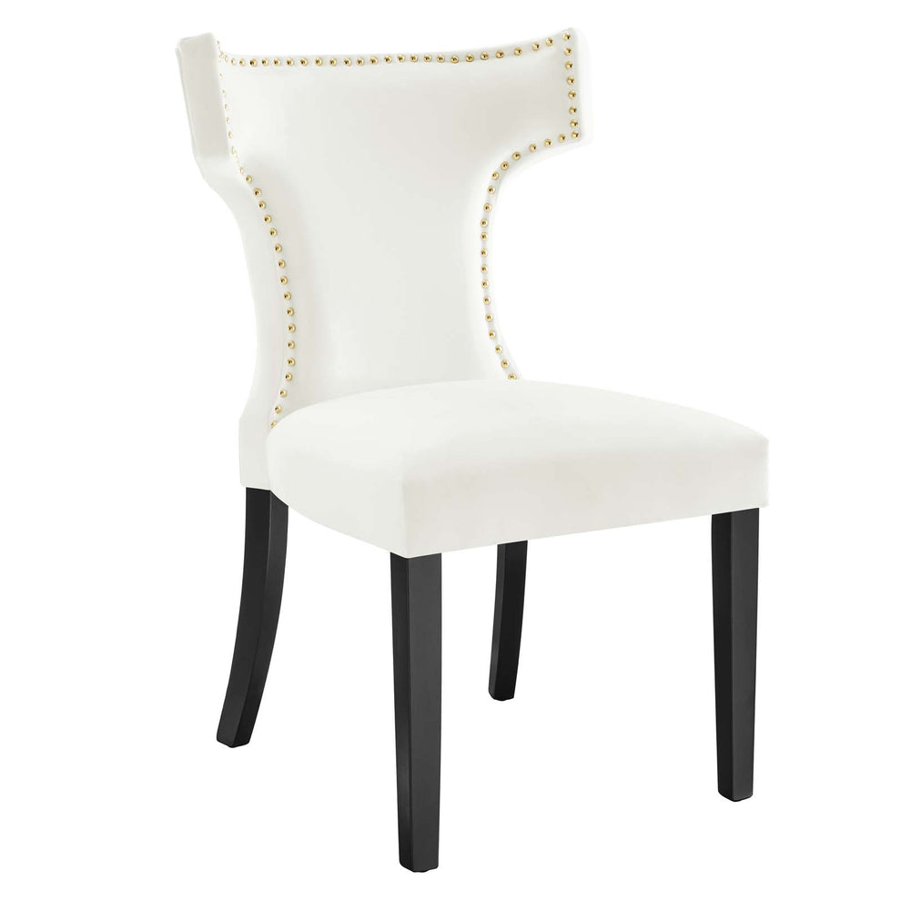 Curve Performance Velvet Dining Chairs - Set of 2 By Modway - EEI-5008 | Dining Chairs | Modishstore - 50