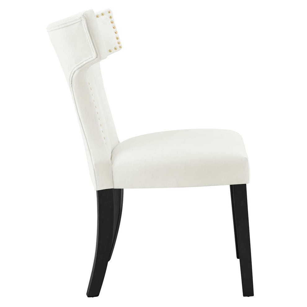 Curve Performance Velvet Dining Chairs - Set of 2 By Modway - EEI-5008 | Dining Chairs | Modishstore - 20
