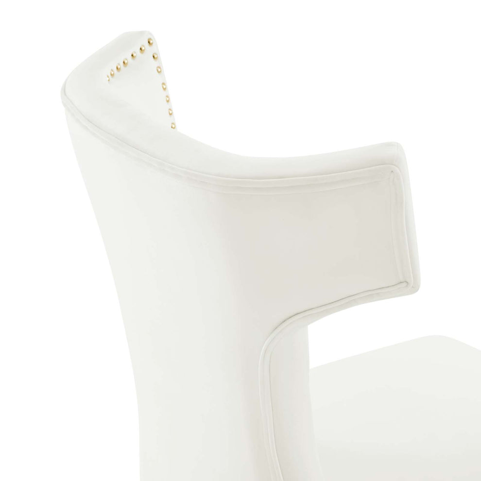 Curve Performance Velvet Dining Chairs - Set of 2 By Modway - EEI-5008 | Dining Chairs | Modishstore - 71