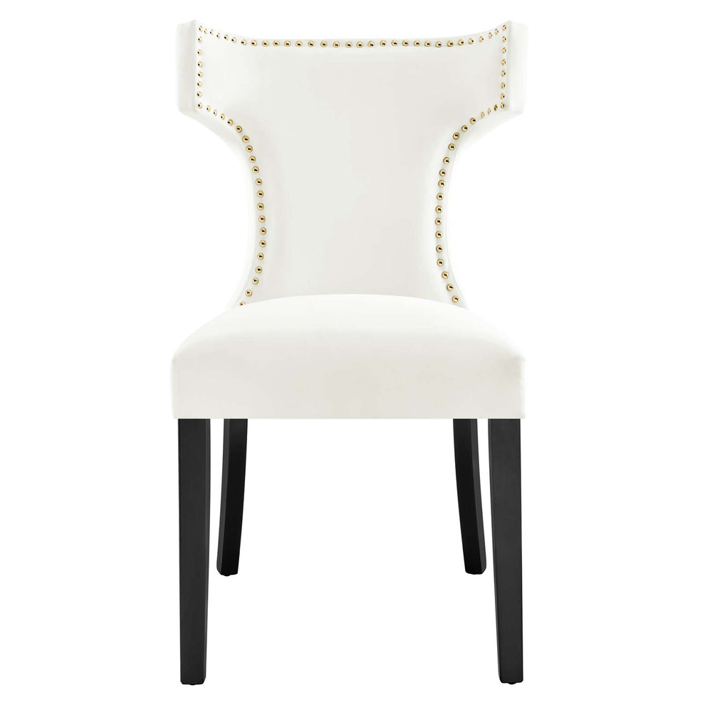 Curve Performance Velvet Dining Chairs - Set of 2 By Modway - EEI-5008 | Dining Chairs | Modishstore - 40