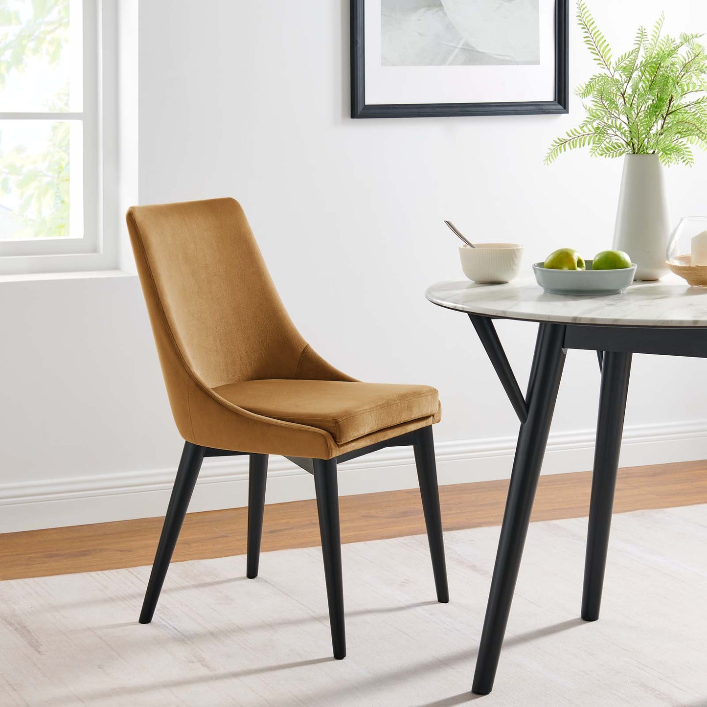 Viscount Performance Velvet Dining Chair By Modway - EEI-5009 | Dining Chairs | Modishstore - 21