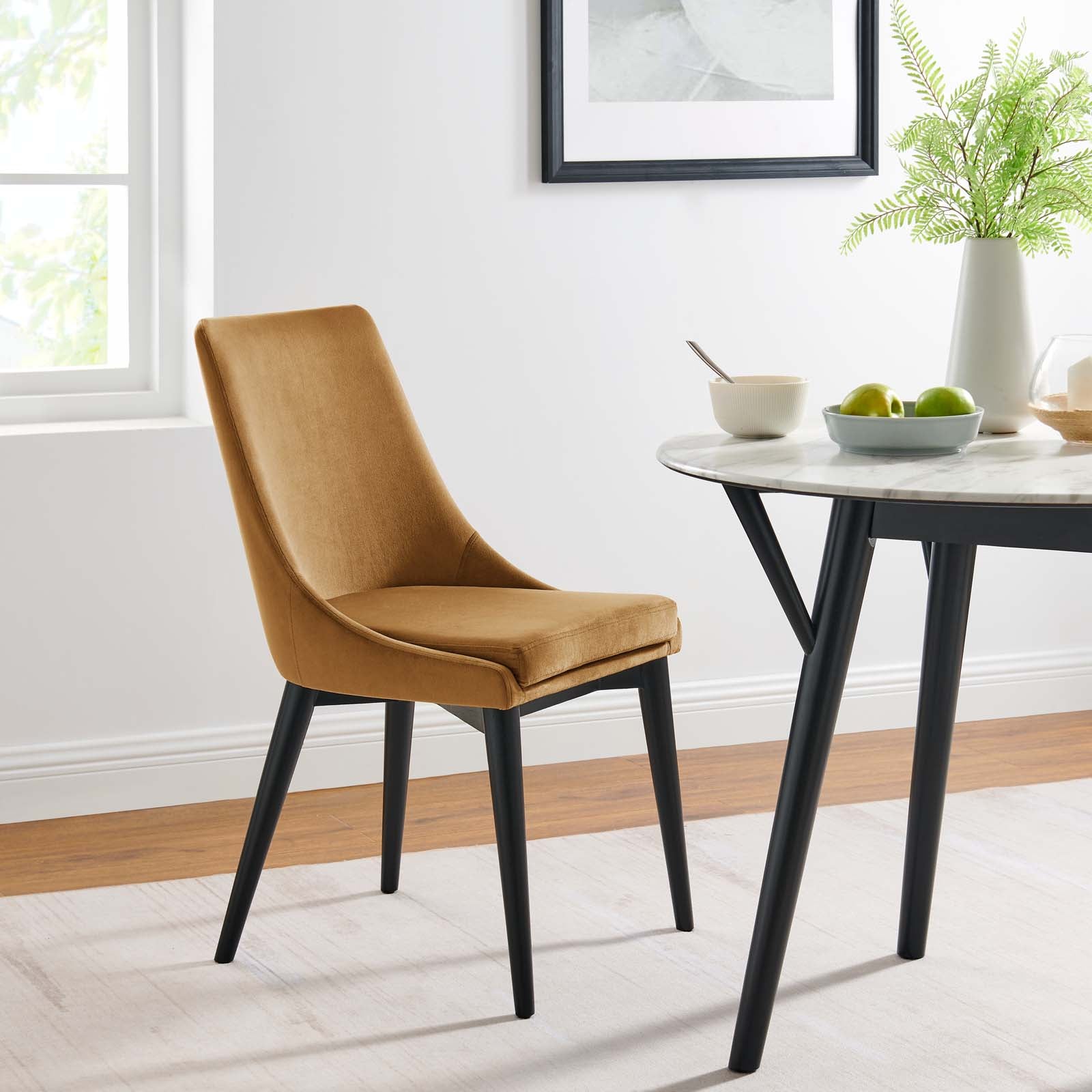 Viscount Performance Velvet Dining Chair By Modway - EEI-5009 | Dining Chairs | Modishstore - 21