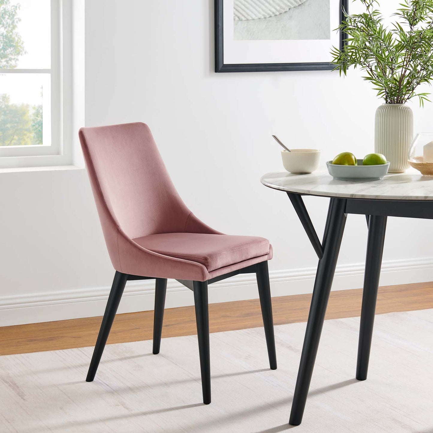 Viscount Performance Velvet Dining Chair By Modway - EEI-5009 | Dining Chairs | Modishstore - 22