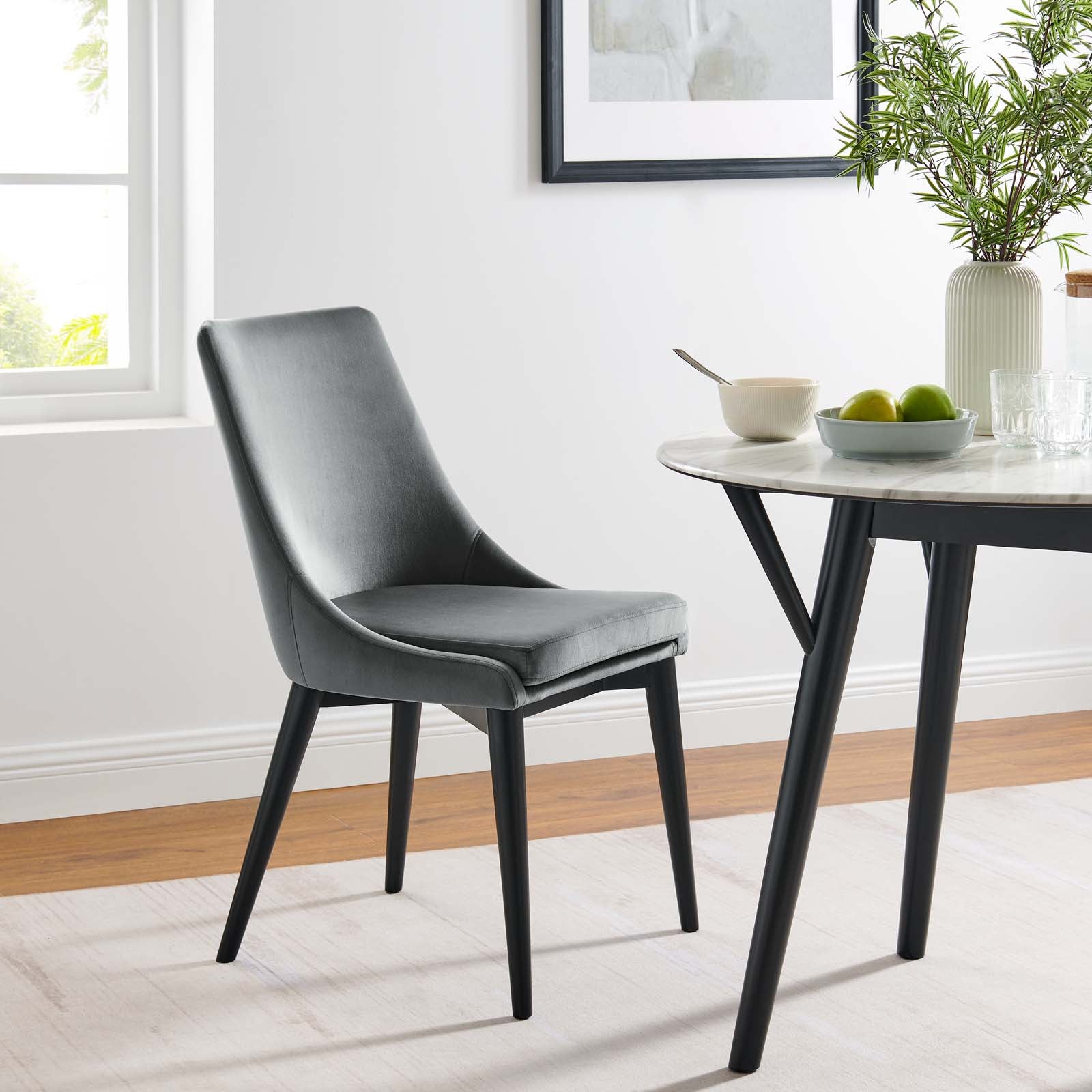 Viscount Performance Velvet Dining Chair By Modway - EEI-5009 | Dining Chairs | Modishstore - 27