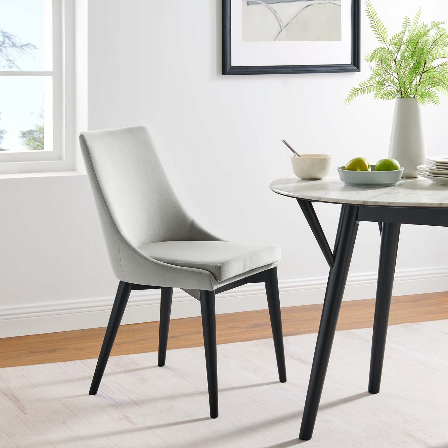 Viscount Performance Velvet Dining Chair By Modway - EEI-5009 | Dining Chairs | Modishstore - 20