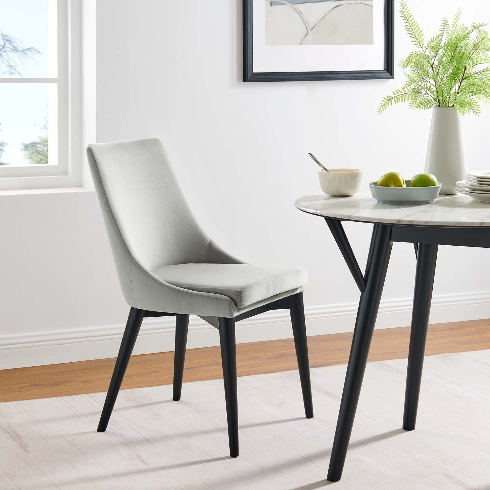 Viscount Performance Velvet Dining Chair By Modway - EEI-5009 | Dining Chairs | Modishstore - 20