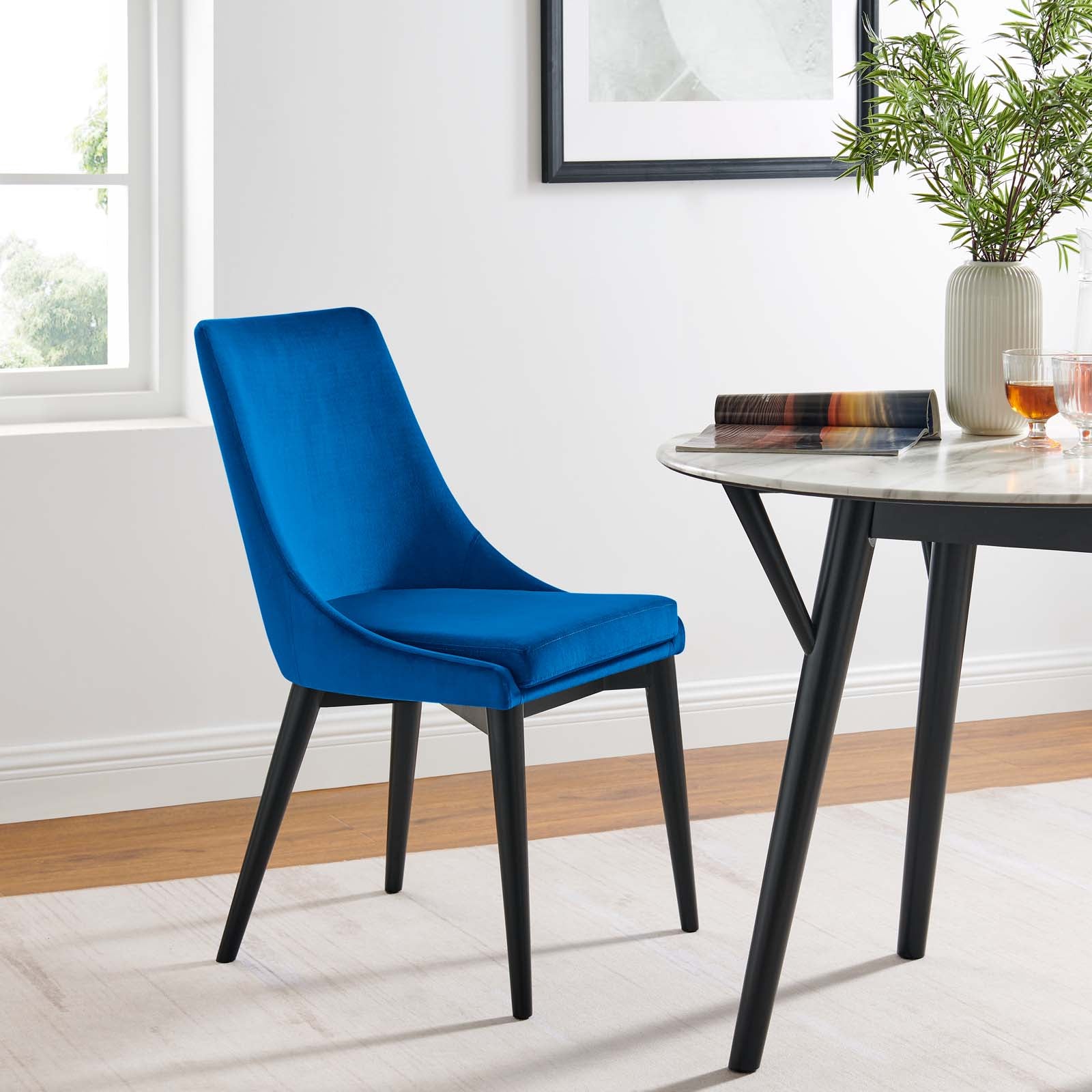 Viscount Performance Velvet Dining Chair By Modway - EEI-5009 | Dining Chairs | Modishstore - 23