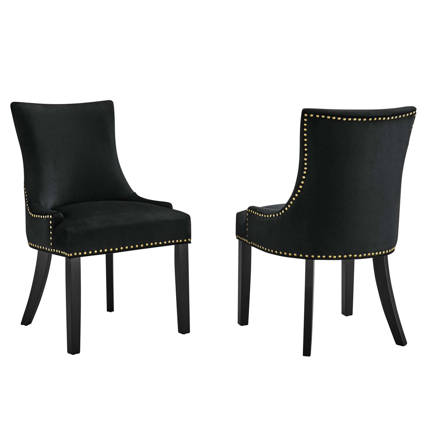 Marquis Performance Velvet Dining Chairs - Set of 2 By Modway - EEI-5010 | Dining Chairs | Modishstore - 2