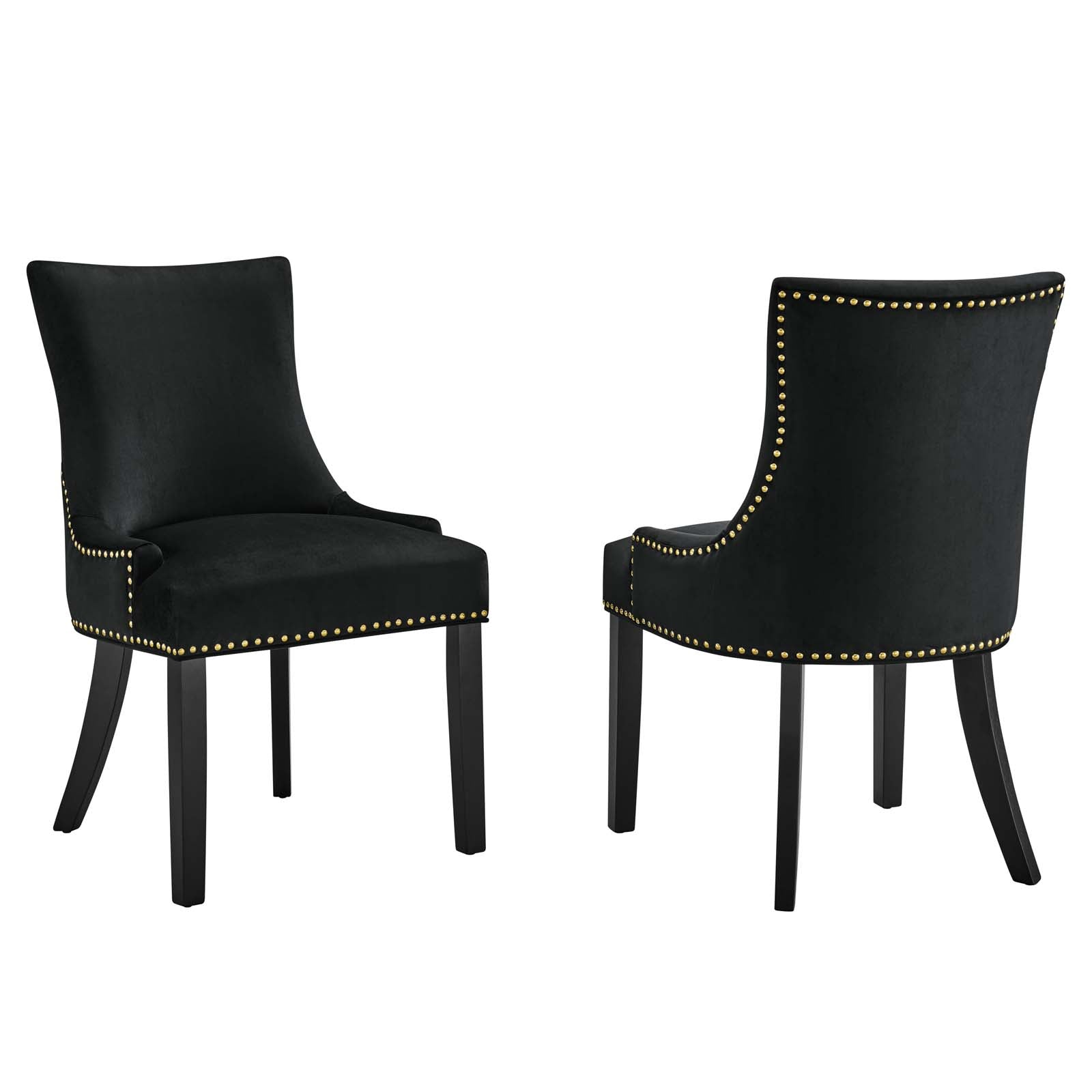 Marquis Performance Velvet Dining Chairs - Set of 2 By Modway - EEI-5010 | Dining Chairs | Modishstore - 2
