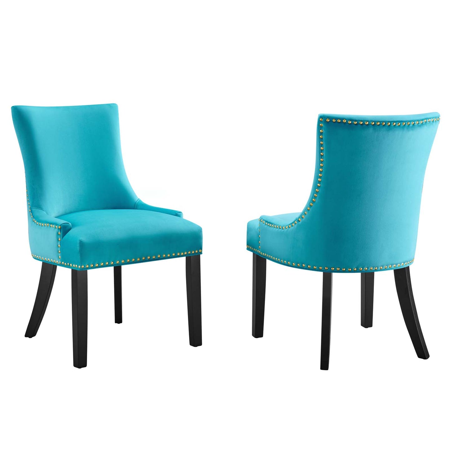 Marquis Performance Velvet Dining Chairs - Set of 2 By Modway - EEI-5010 | Dining Chairs | Modishstore - 6