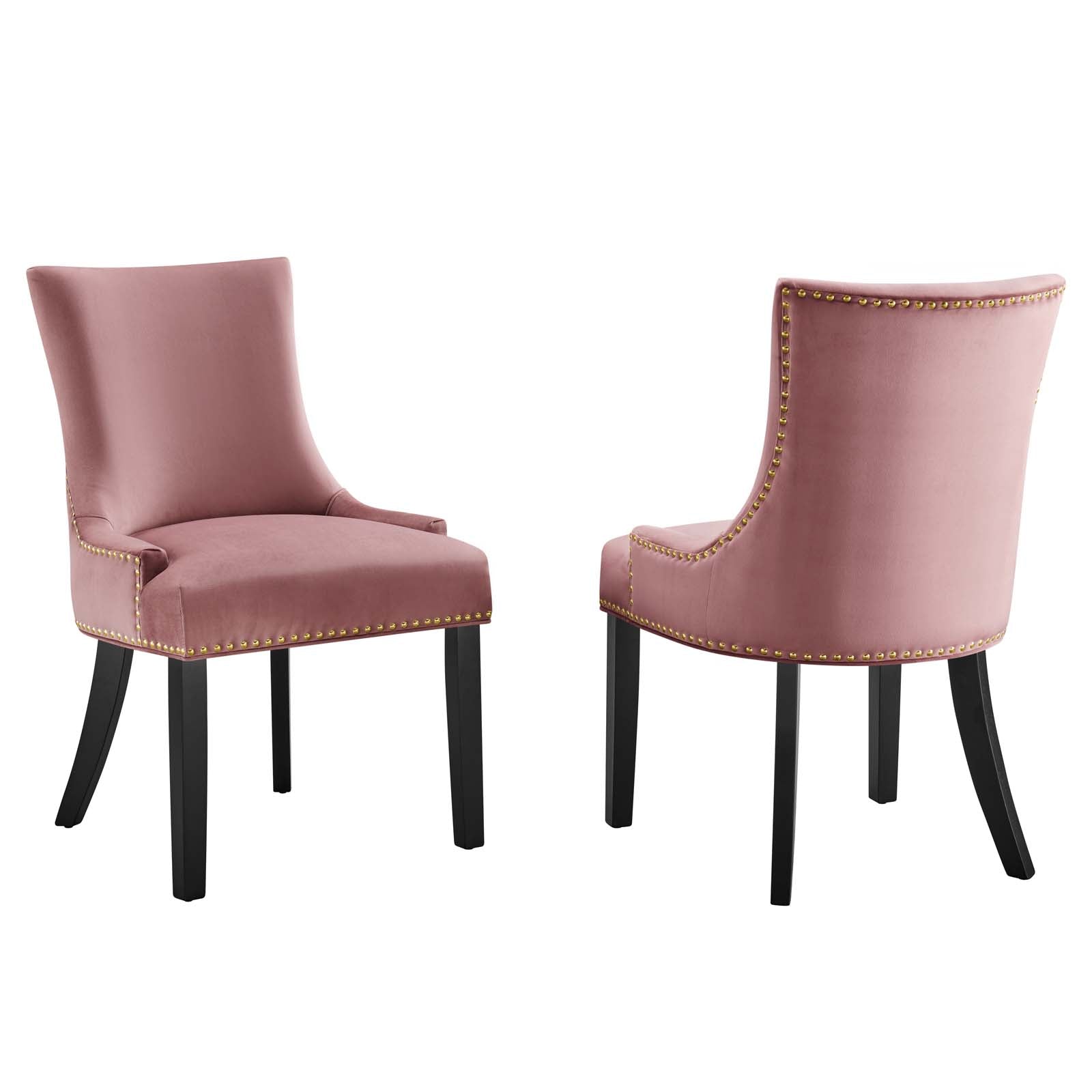 Marquis Performance Velvet Dining Chairs - Set of 2 By Modway - EEI-5010 | Dining Chairs | Modishstore - 7